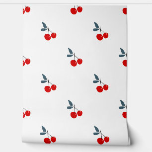 Cherries cute illustration wallpaper 