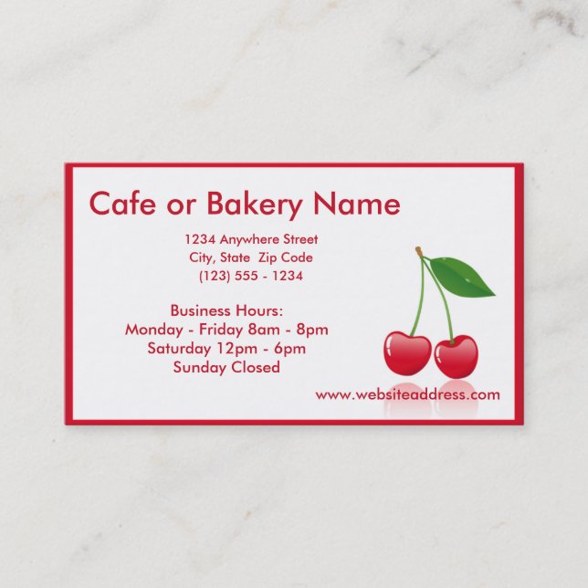 Cherries D2 Business Cards (Front)