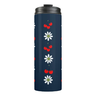 Cherries & Daisies  Thermal Tumbler