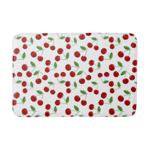 Cherries Design Bath Mat