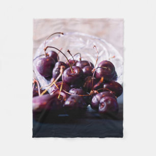 Cherries Fleece Blanket