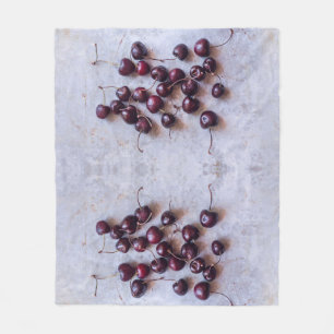 Cherries fleece blanket