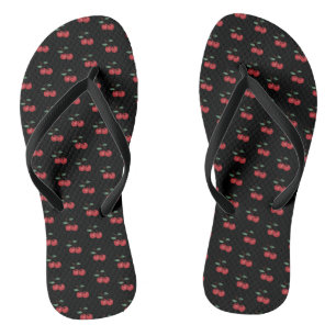 cherries flip flop sandals