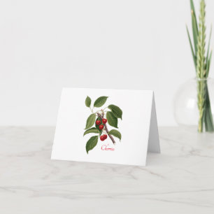 "Cherries" Folded Greeting Card