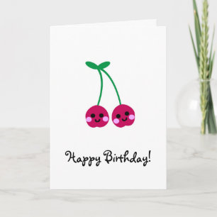 cherries, Happy Birthday! Card