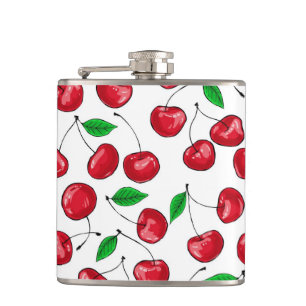 Cherries Hip Flask