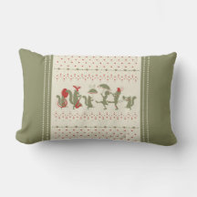Cherries Jubilee Lumbar Throw Pillow