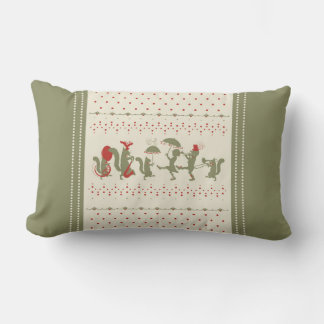 Cherries Jubilee Lumbar Throw Pillow