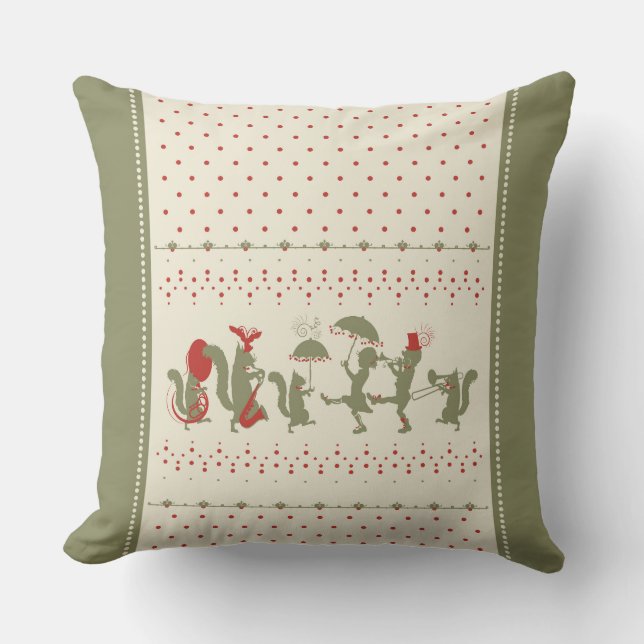 Cherries Jubilee Throw Pillow (Front)