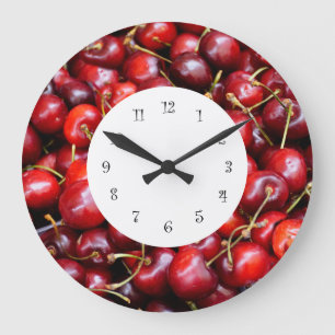 Cherries Kitchen Wall Large Clock