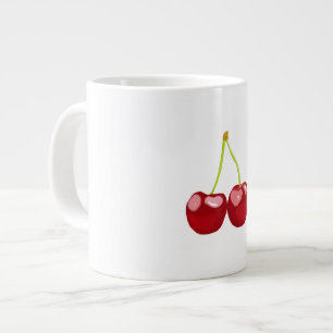 Cherries Large Coffee Mug