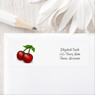 Cherries, Leaves, Stems, Fruits - Red Green