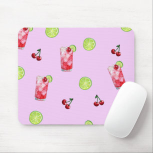 Cherries Limes Cocktails Mouse Pad
