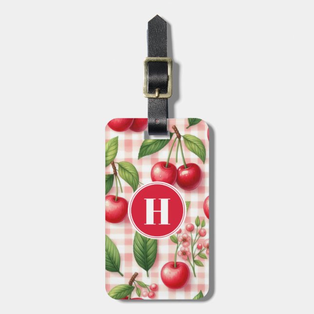 Cherries Luggage Tag (Front Vertical)