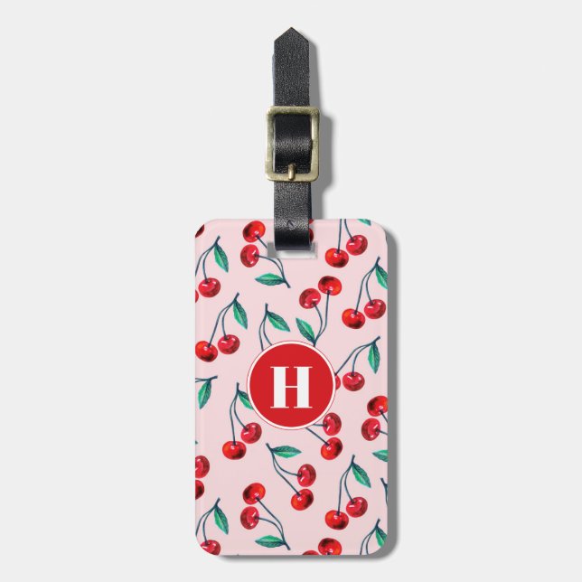 Cherries Luggage Tag (Front Vertical)
