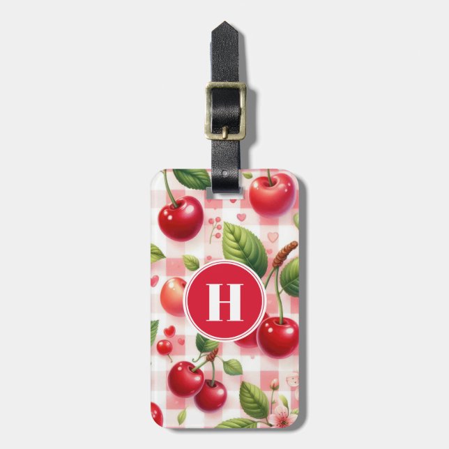 Cherries Luggage Tag (Front Vertical)