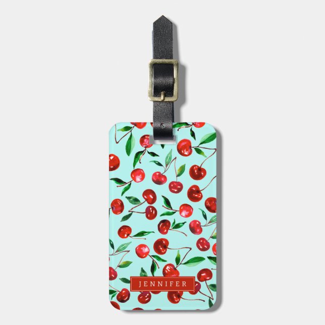 Cherries Luggage Tags (Front Vertical)