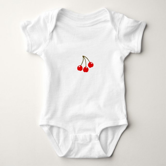 Cherries | magnet baby bodysuit (Front)