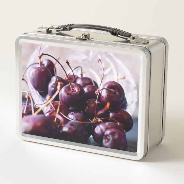 Cherries  metal lunch box (Front)