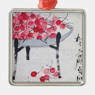 Cherries Metal Tree Decoration