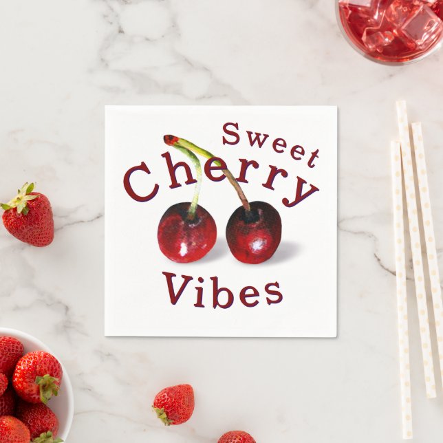 Cherries Paper Napkin (Insitu)