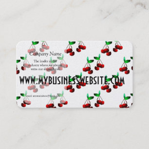 Cherries Pattern Business Card
