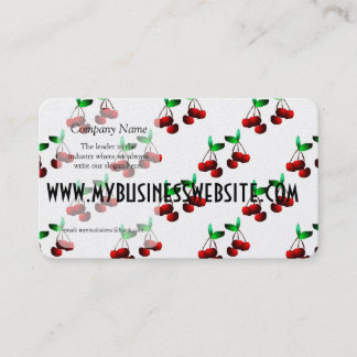 Cherries Pattern Business Card
