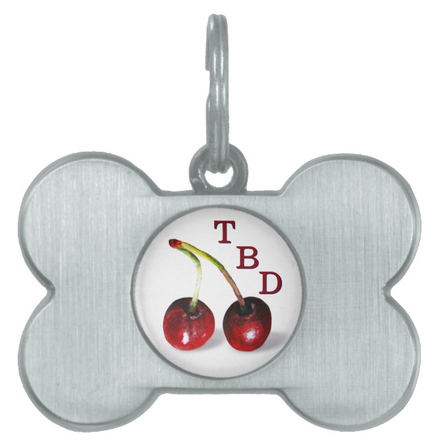 Cherries Pet Tag (Front)