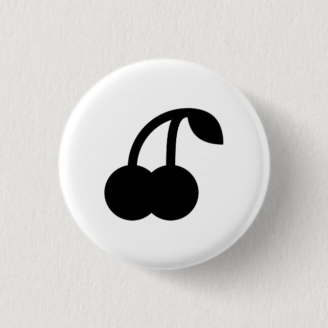 'Cherries' Pictogram Button (Front)