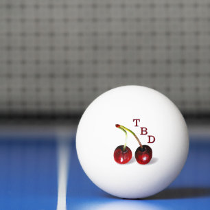 Cherries Ping Pong Ball