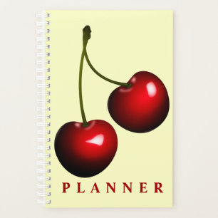 Cherries Planner with Custom Colours or Text