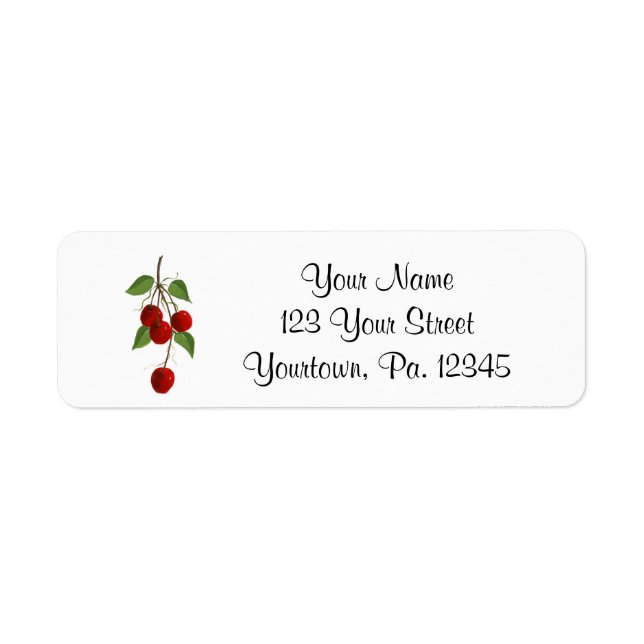 Cherries Return Address Labels (Front)