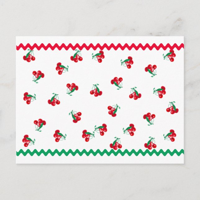 Cherries & Ric Rac Recipe Card (Front)