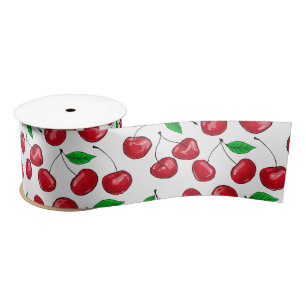 Cherries Satin Ribbon