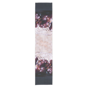 Cherries short table runner