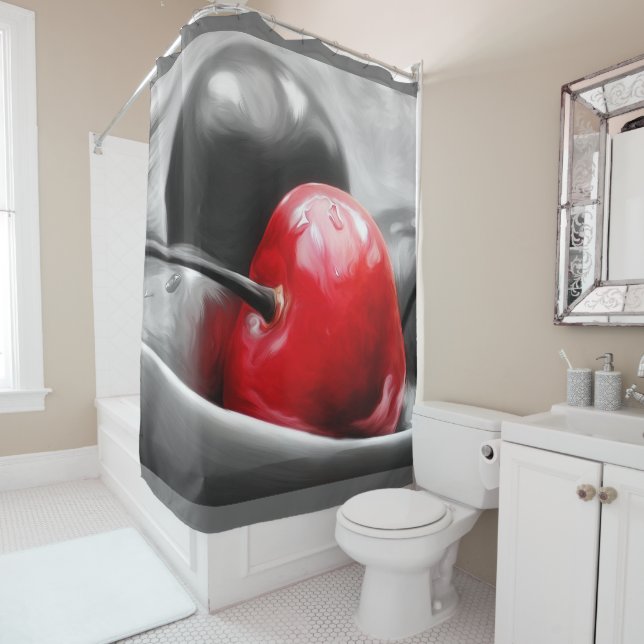 Cherries Shower Curtain (In Situ)