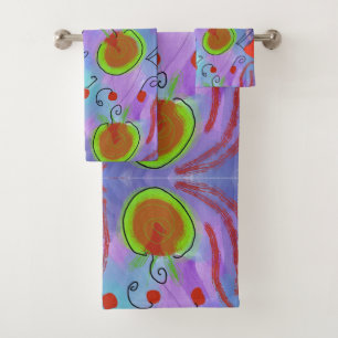 Cherries to Drink Bath Towel Set