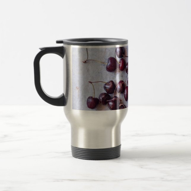 Cherries Travel Mug (Left)