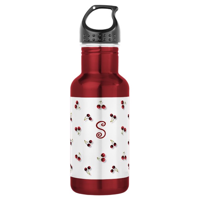 Cherries Water Bottle (Front)