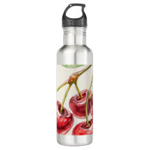 Cherries Water Bottle