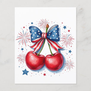 Cherries with Coquette Bow 4th of July American   Flyer