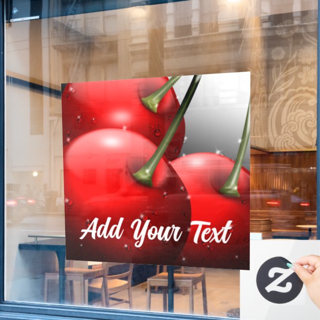 Cherries with Dew Drops (Cafe Window)