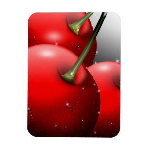 Cherries with Dew Drops Magnet