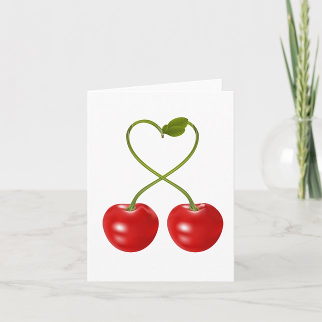 Cherries With Stems Note Cards (Creator Uploaded)