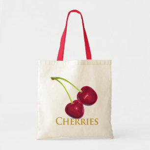 Cherries with Stems Tote Bag