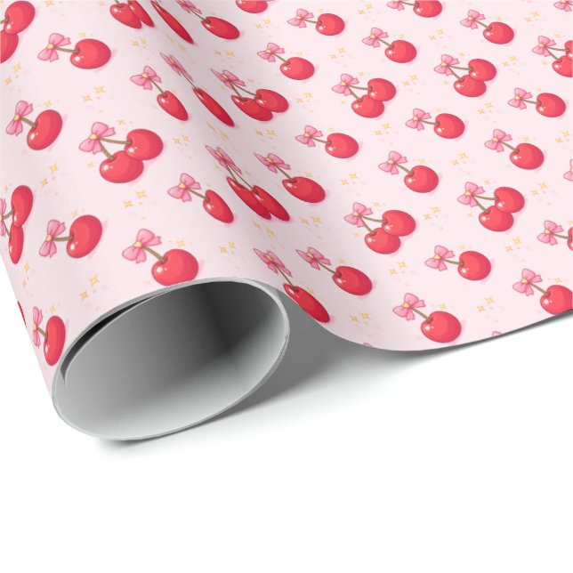 Cherries Wrapping Paper (Roll Corner)
