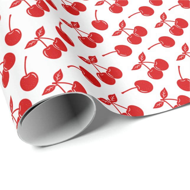 Cherries Wrapping Paper (Roll Corner)