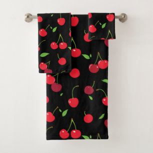 Cherry 2 bath towel set