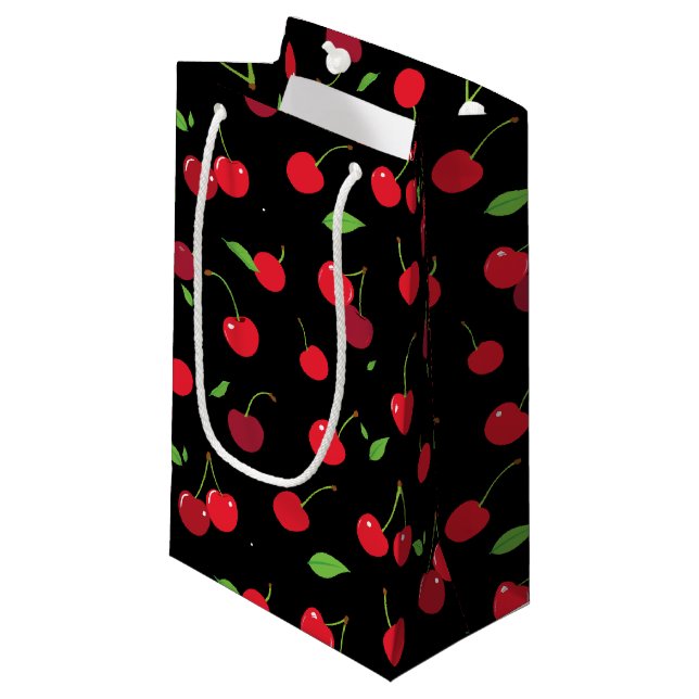 Cherry 2 small gift bag (Front Angled)