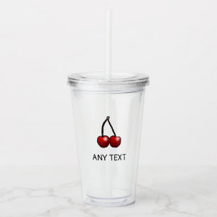 Cherry Acrylic Tumbler